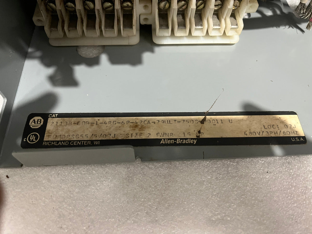 ALLEN BRADLEY 2113B-CDB-1-4RG-6P-42CA-79ULT-750S-00011 U STARTER