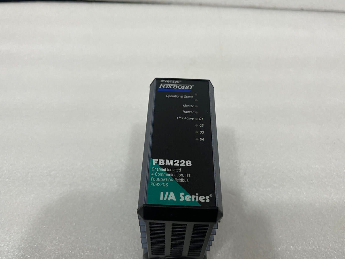 FOXBORO INVENSYS FBM228 4CH ISOLATED COMMUNICATION FIELDBUS MODULE P0922QS