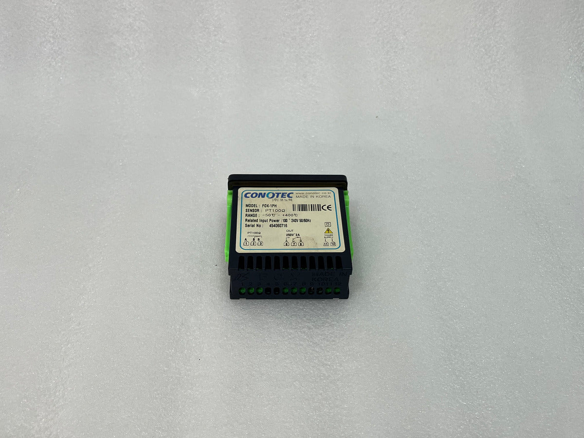 CONOTEC FOX-1PH TEMPERATURE CONTROLLER 100-240VAC PT100 OHM