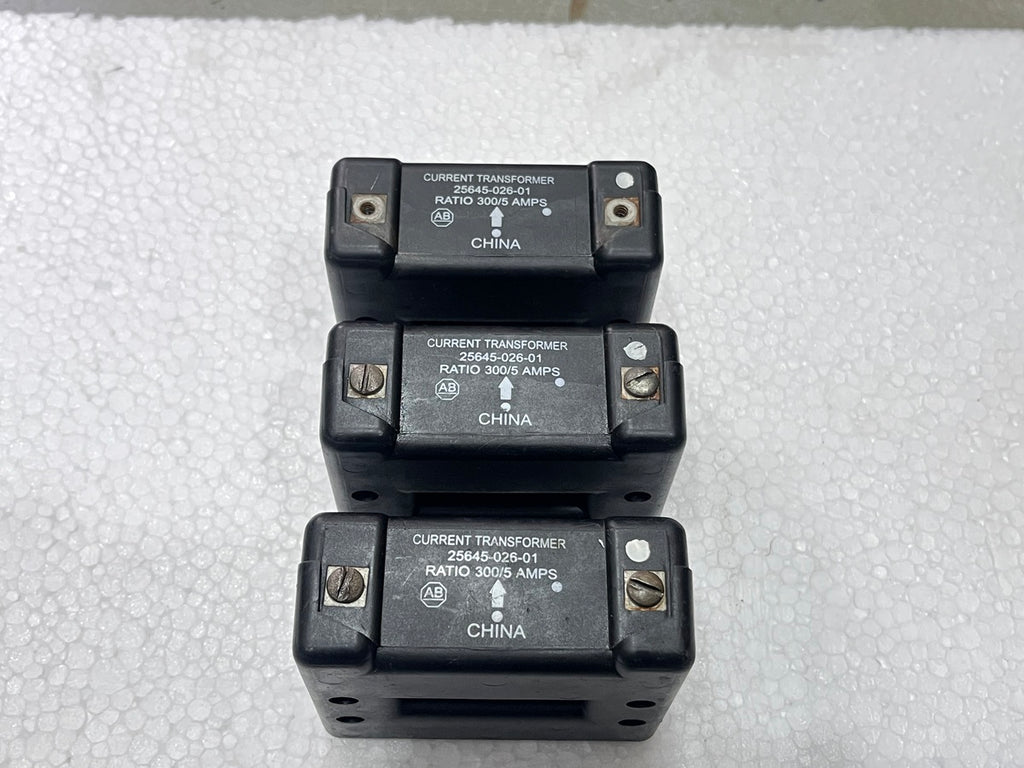 ALLEN BRADLEY 25645-026-01 CURRENT TRANSFORMER CITI COIL 300/5 AMPS 592-EC3HF