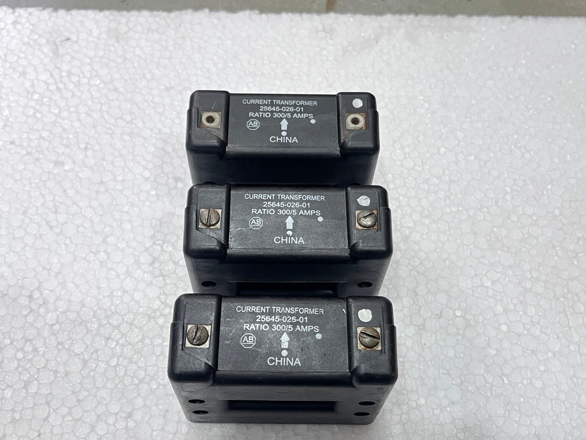 ALLEN BRADLEY 25645-026-01 CURRENT TRANSFORMER CITI COIL 300/5 AMPS 592-EC3HF