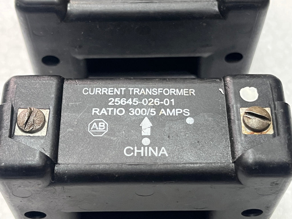 ALLEN BRADLEY 25645-026-01 CURRENT TRANSFORMER CITI COIL 300/5 AMPS 592-EC3HF