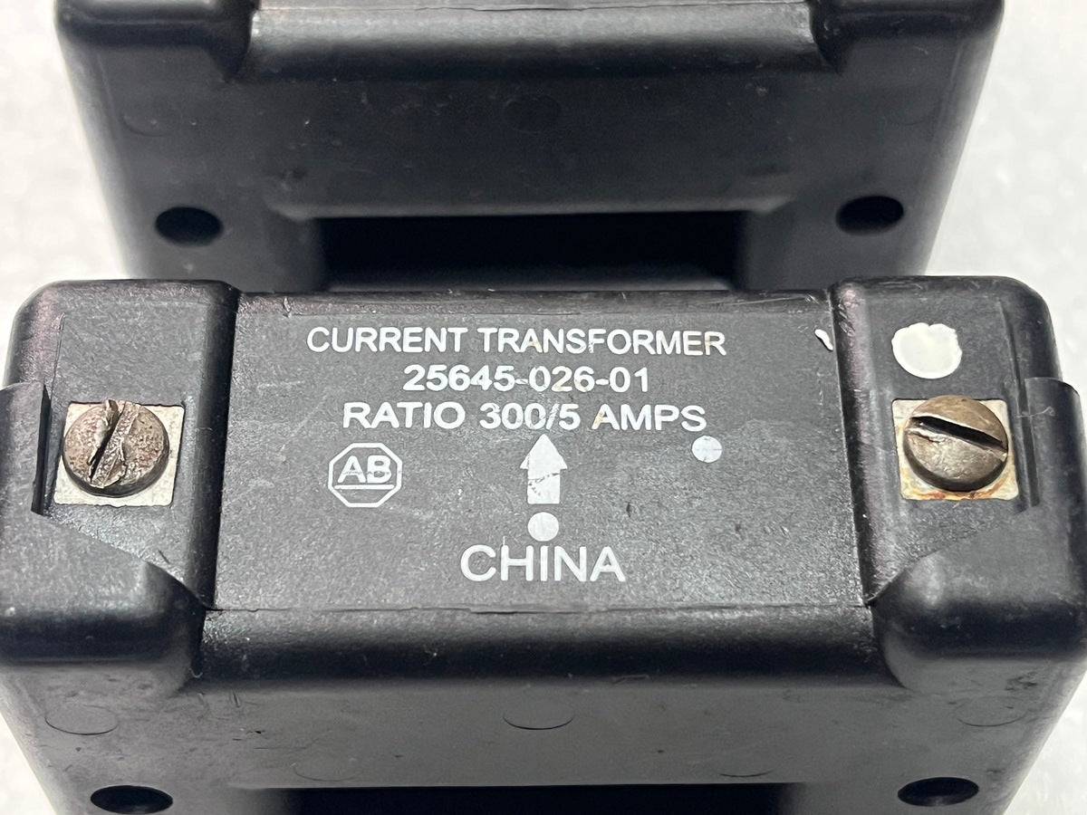 ALLEN BRADLEY 25645-026-01 CURRENT TRANSFORMER CITI COIL 300/5 AMPS 592-EC3HF