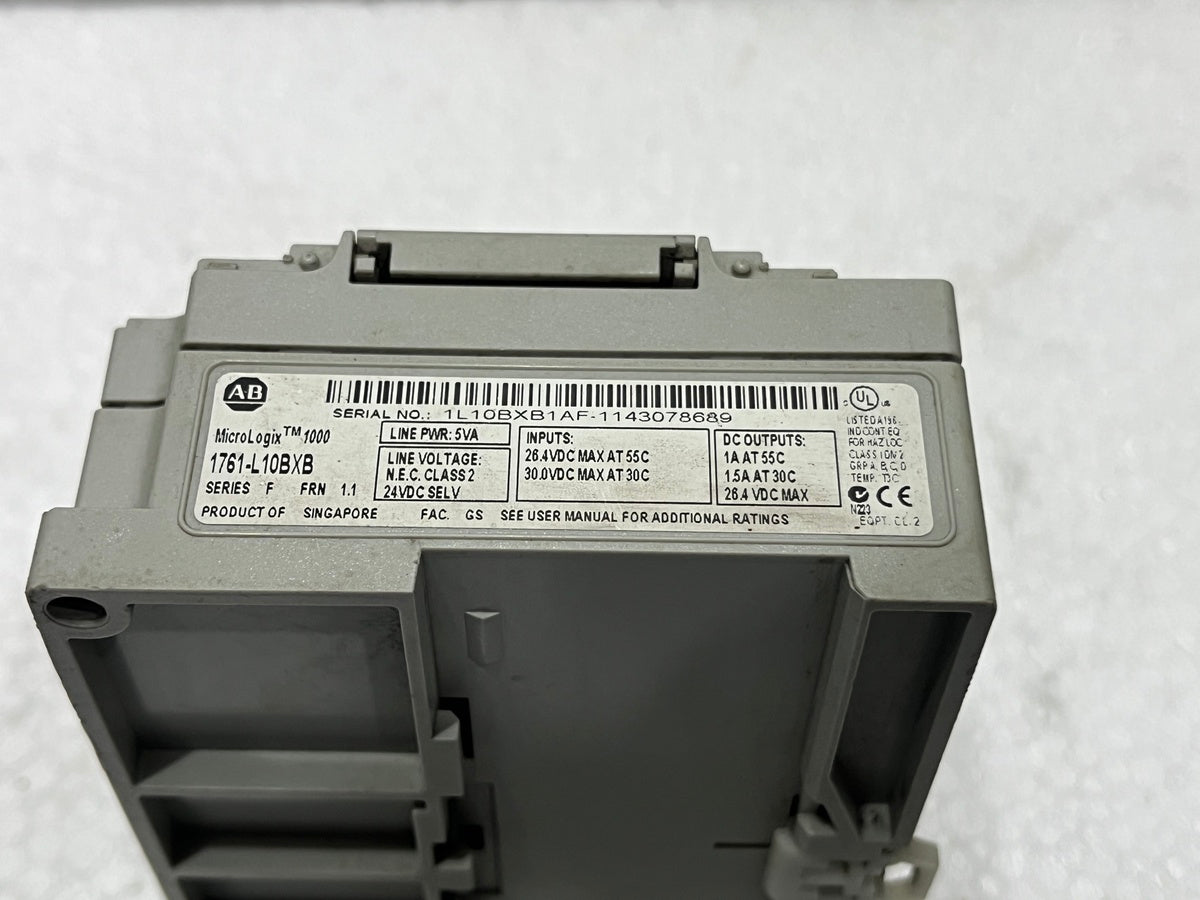 ALLEN BRADLEY MICROLOGIX 1000 CAT 1761-L10BXB SER F