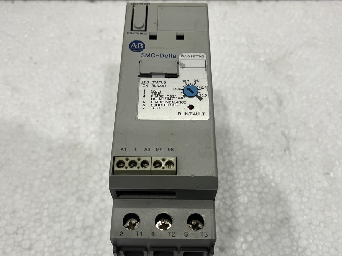 ALLEN BRADLEY SMC-DELTA CAT 150-D32NBR SOFT STARTER SER A WITHOUT FAN