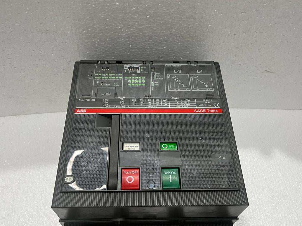 ABB SACE TMAX T7S 1250 3-POLE CIRCUIT BREAKER 1250A PR231/P