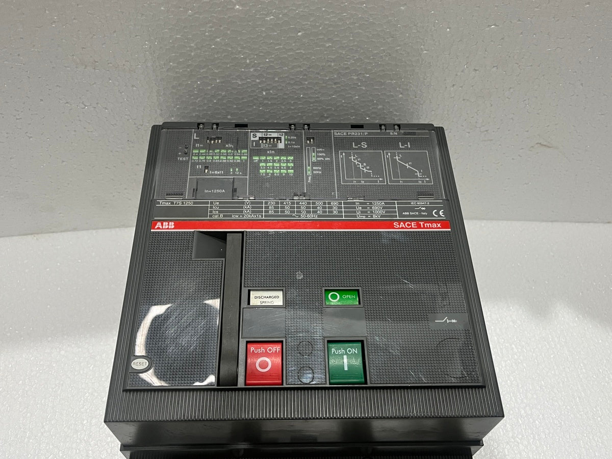 ABB SACE TMAX T7S 1250 3-POLE CIRCUIT BREAKER 1250A PR231/P