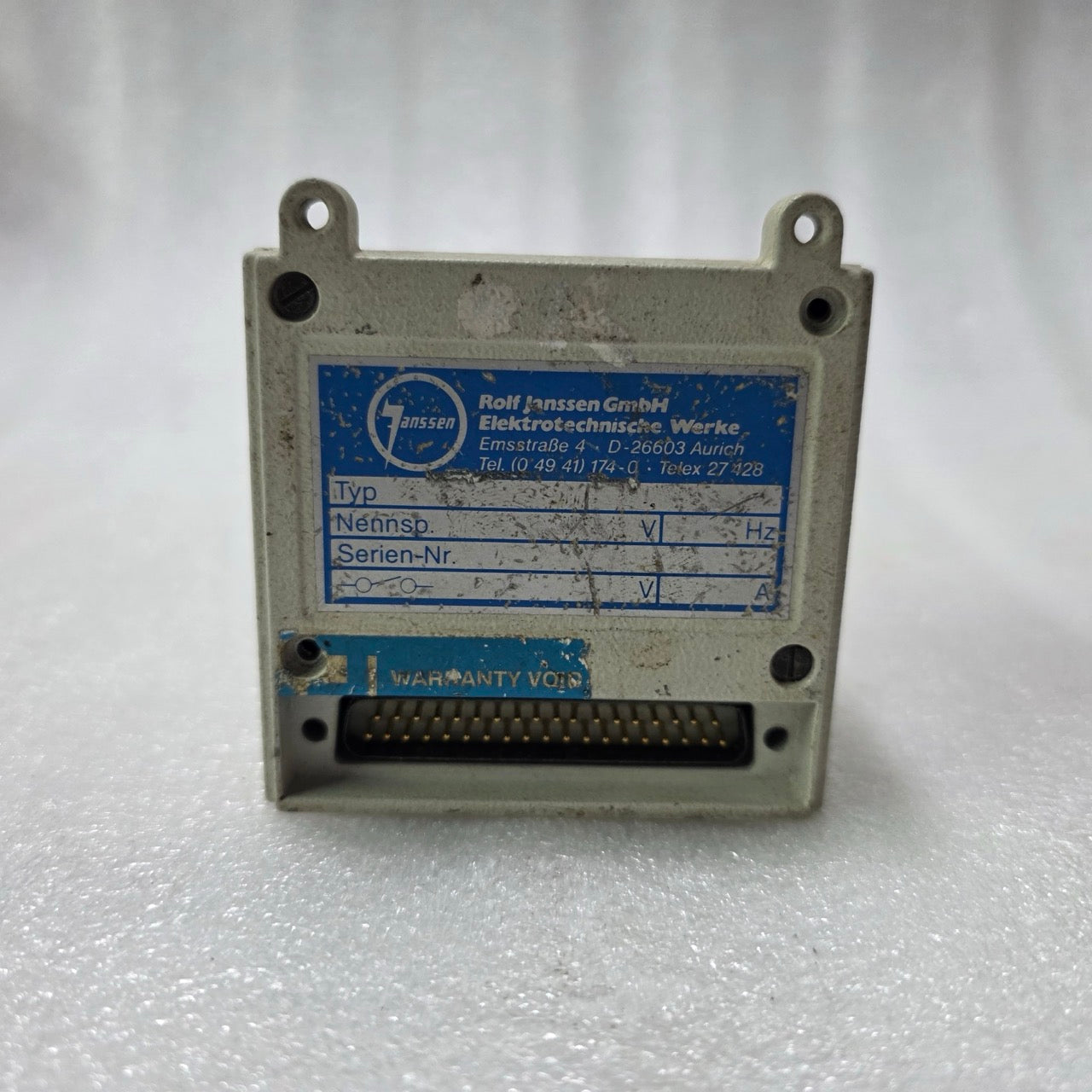 JANSSEN MAS 22 CONTROLLER DISPLAY MODULE INDUSTRIAL CONTROL UNIT