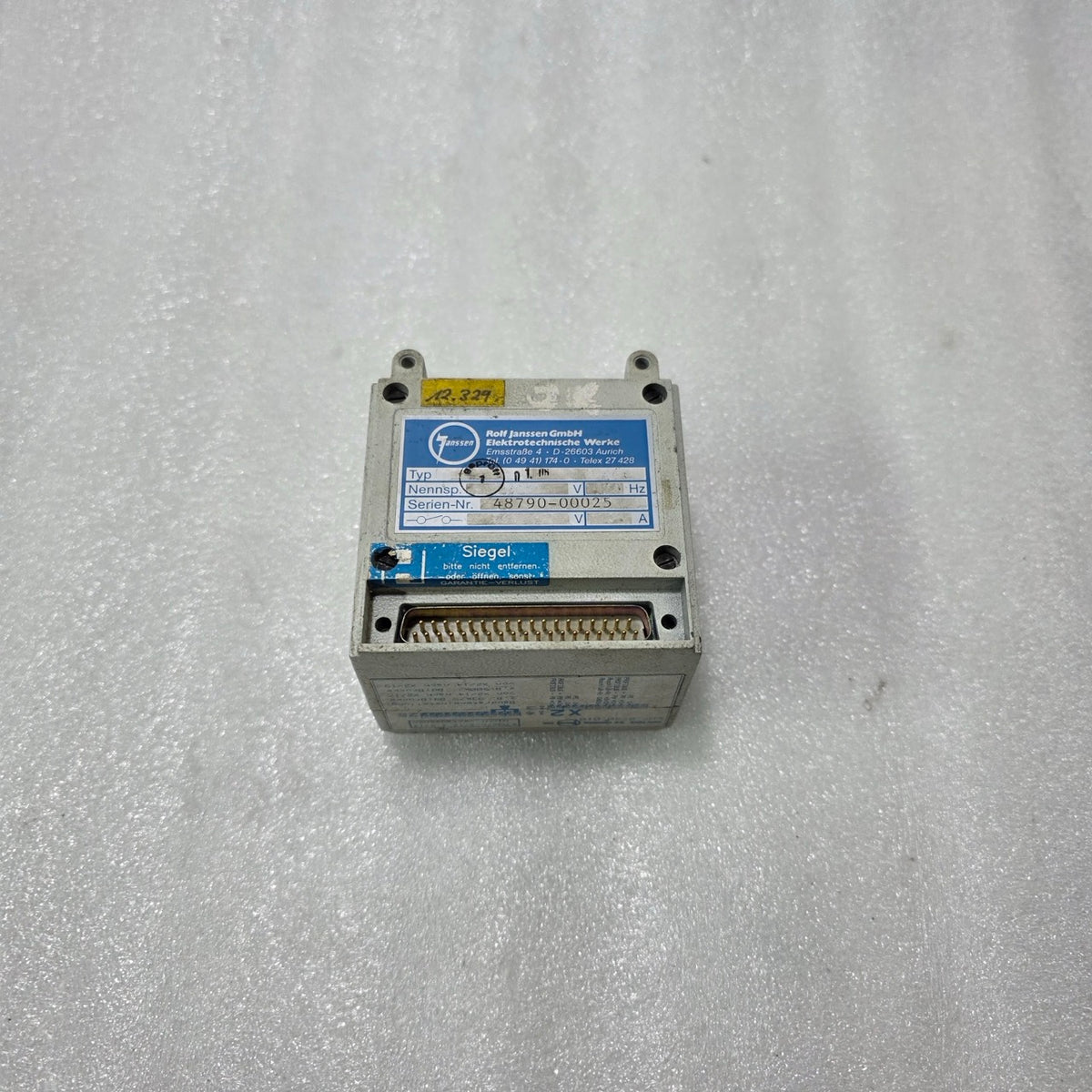 JANSSEN MAS 22 MODULE RE1 E07.8790.010 INDUSTRIAL CONTROL UNIT