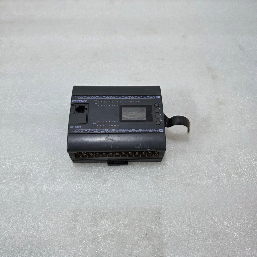 KEYENCE KV-40DT PLC OUTPUT MODULE 24V DC TRANSISTOR OUTPUT KV SERIES INDUSTRIAL