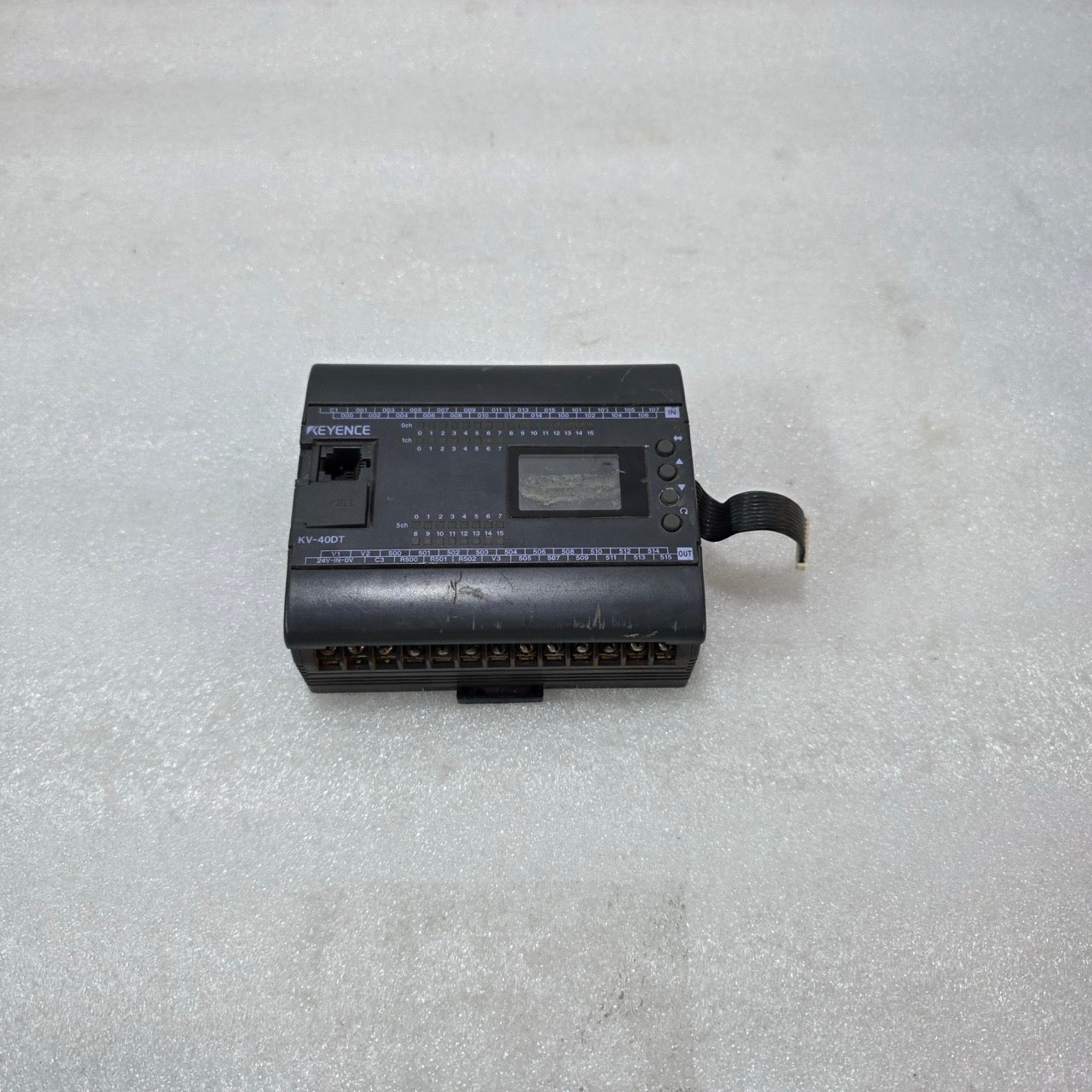 KEYENCE KV-40DT PLC OUTPUT MODULE 24V DC TRANSISTOR OUTPUT KV SERIES INDUSTRIAL