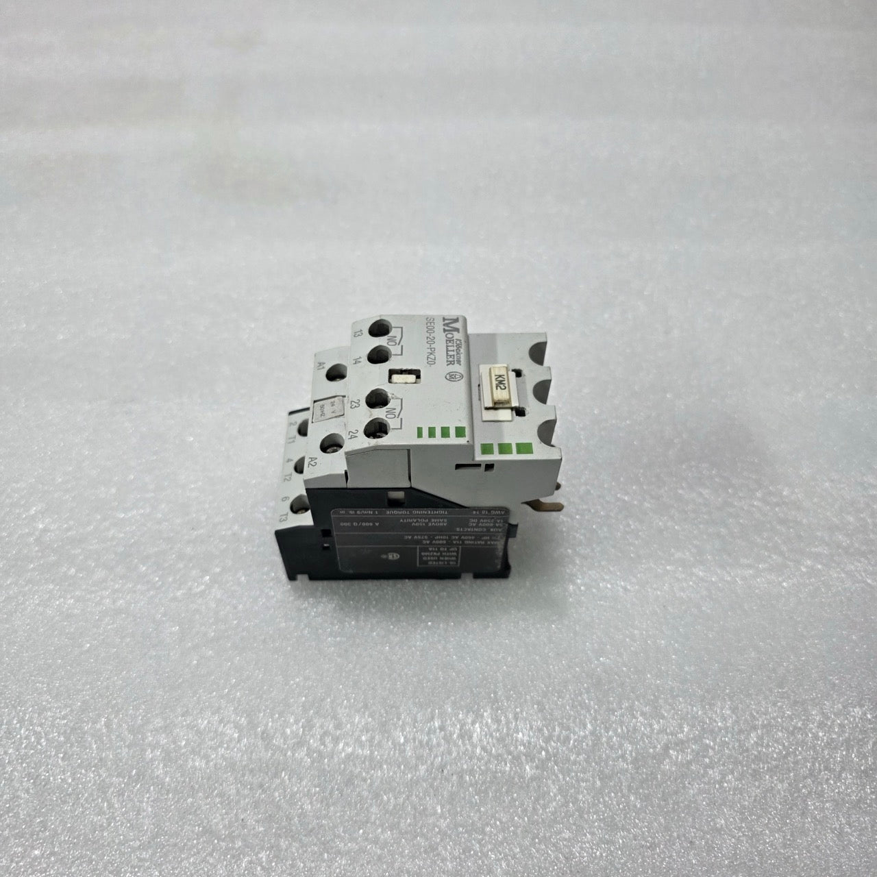 KLÖCKNER MOELLER SE00-20-PKZ0 AUXILIARY CONTACT BLOCK 2NO 24V AC FOR PKZM0 MOTOR