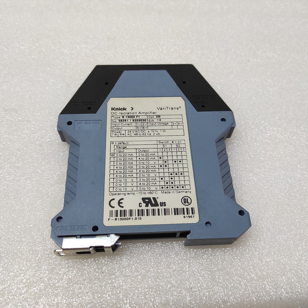 KNICK B13000F1 DC ISOLATION AMPLIFIER UIW