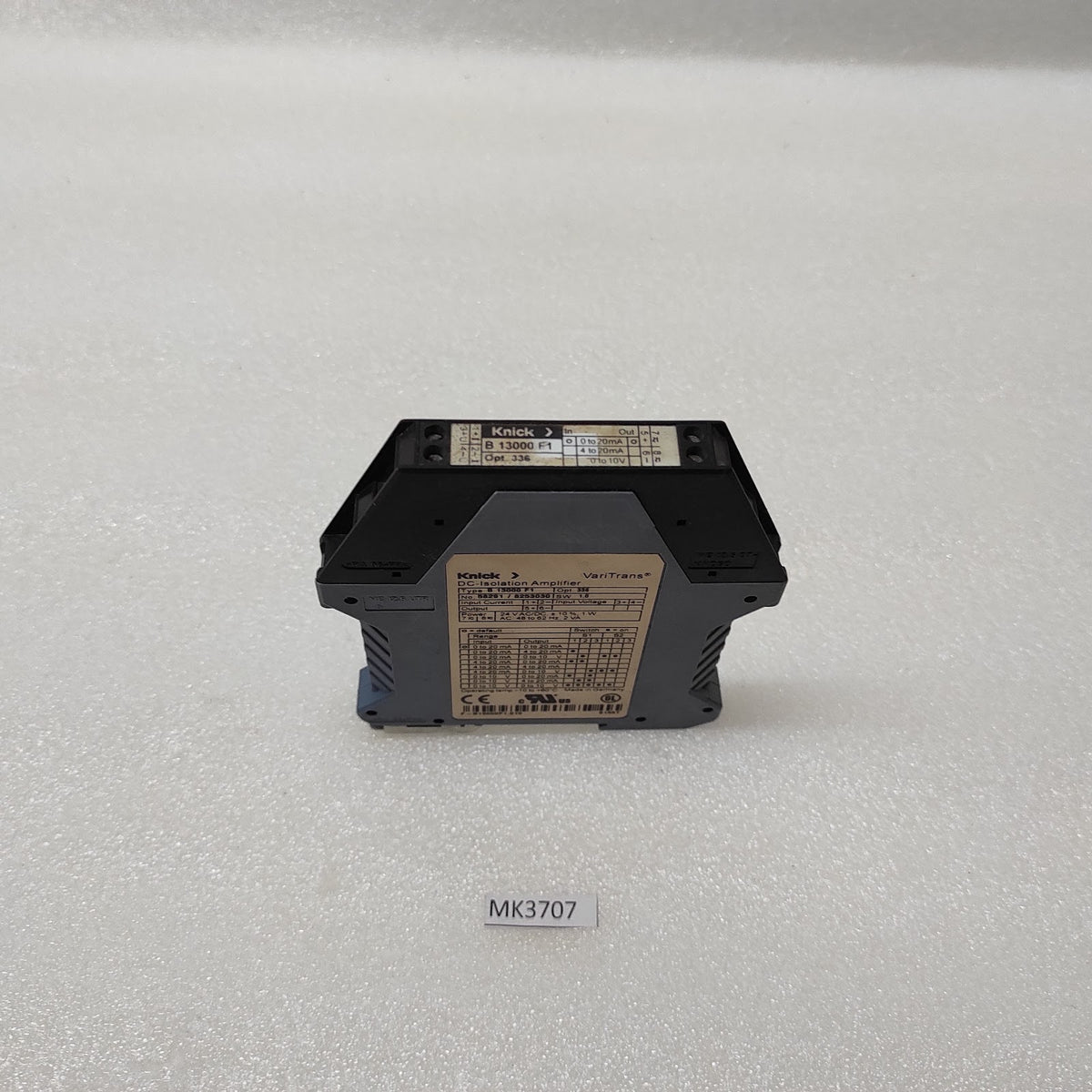KNICK B13000F1 DC ISOLATION AMPLIFIER UIW