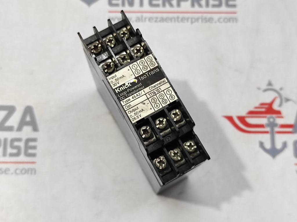 KNICK 45 A2/1 ISO TRANS LOOP POWERED DC TRANSFORMER 45A21