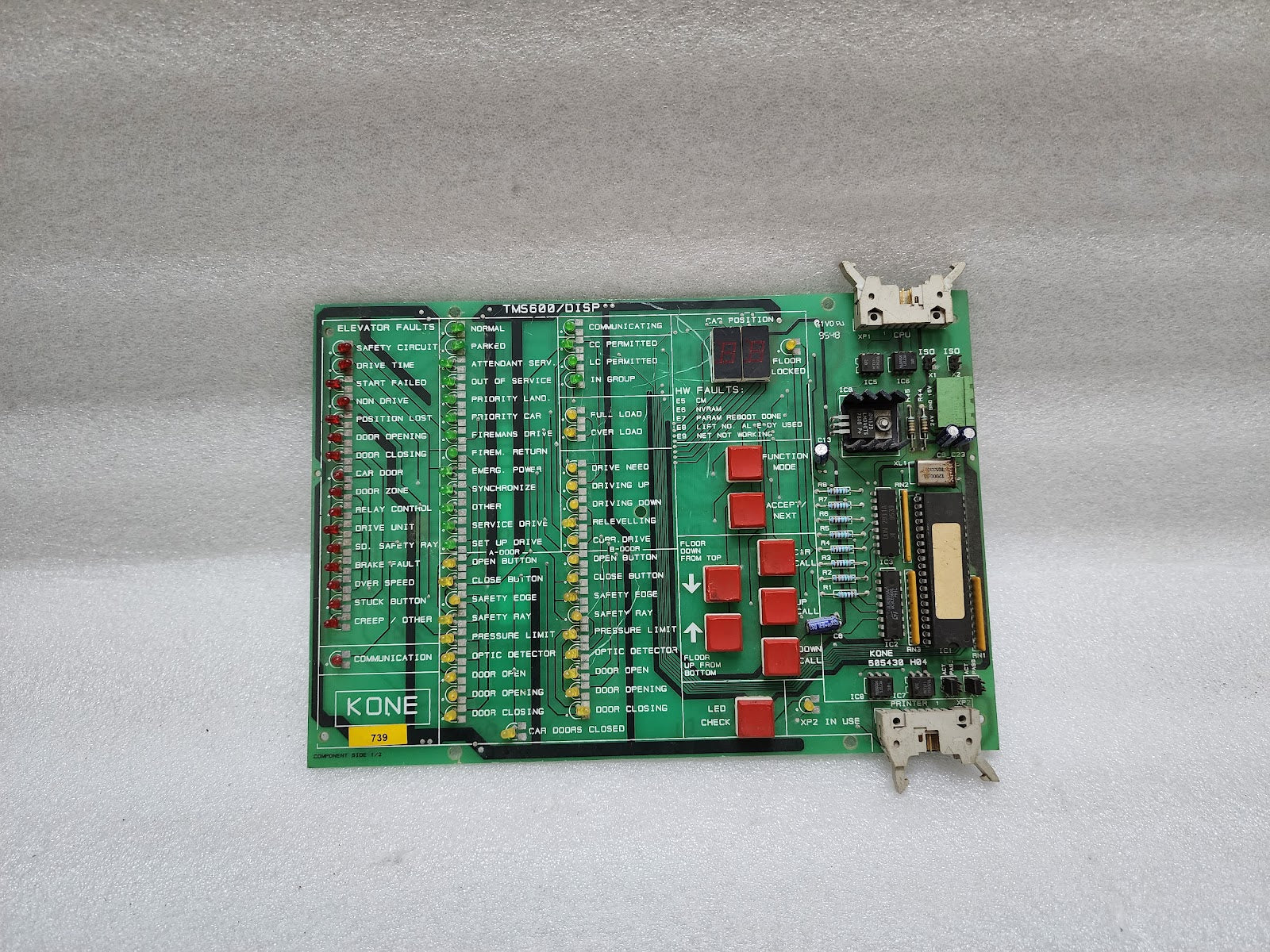 KONE TMS600/DISP ELEVATOR PCB 505430H04