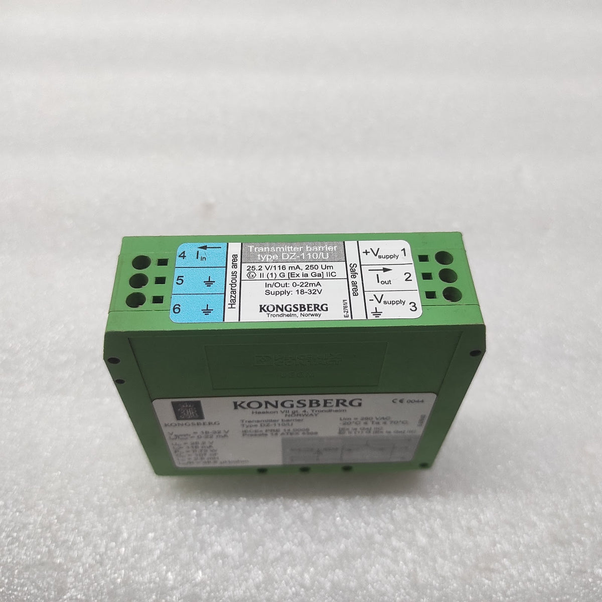 KONGSBERG DZ-110-U TRANSMITTER BARRIER 18-32V