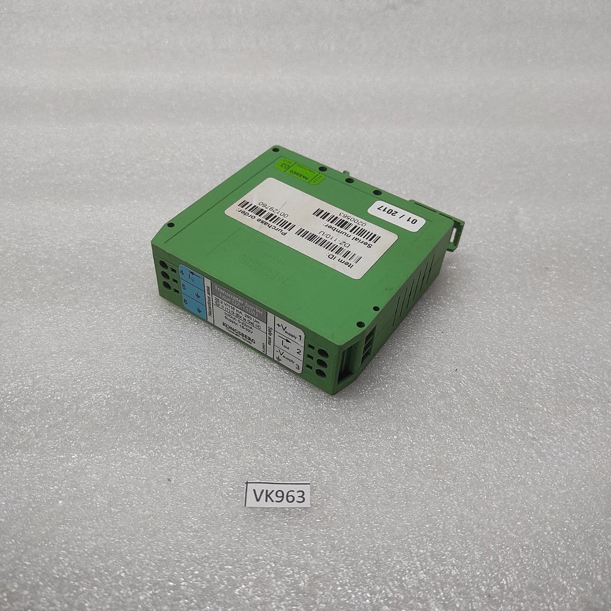 KONGSBERG DZ-110-U TRANSMITTER BARRIER 18-32V