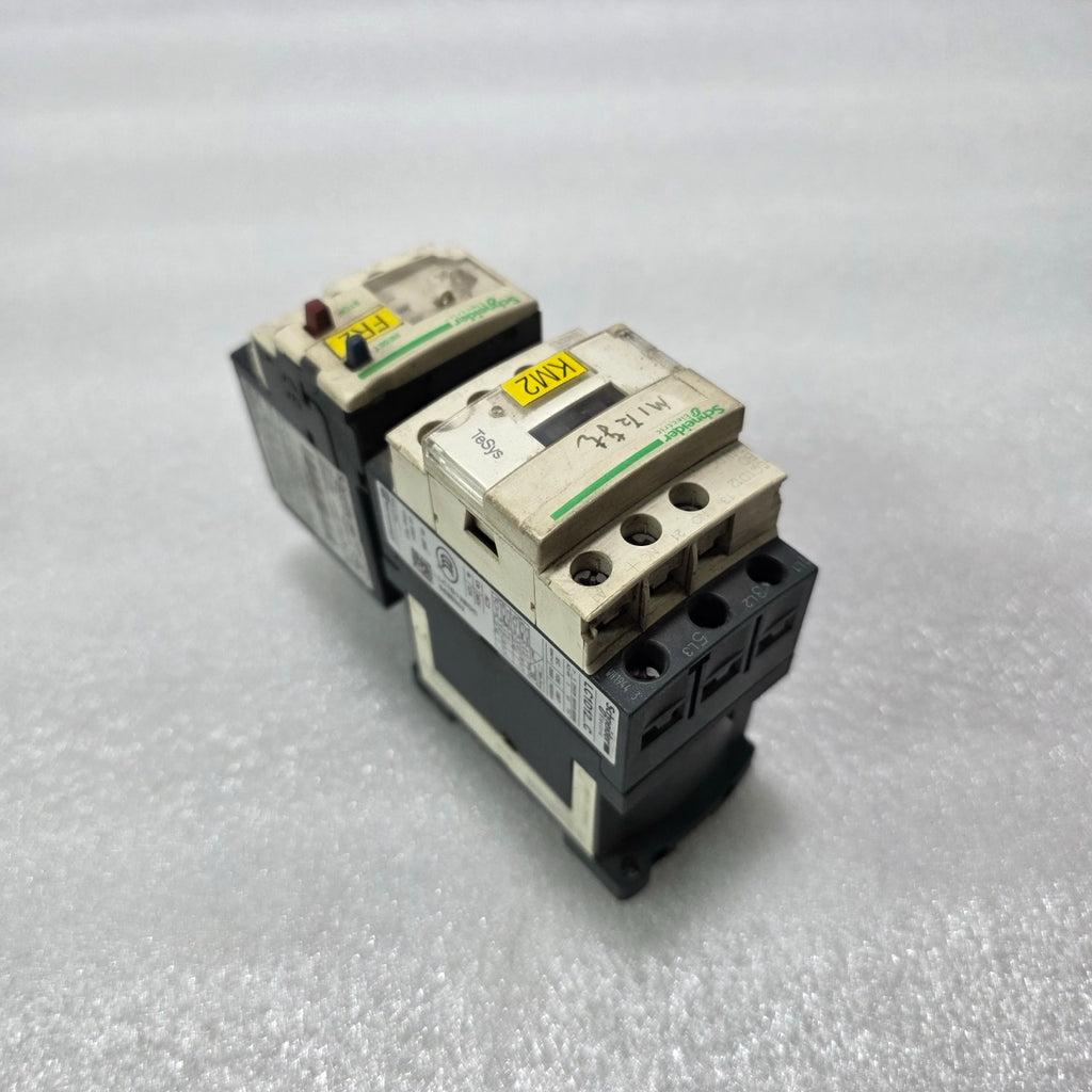 S ELECTRIC LC1D12BDC TESYS D CONTACTOR 24VDC 12A WITH LRD05C THERMAL OVERLOAD RE