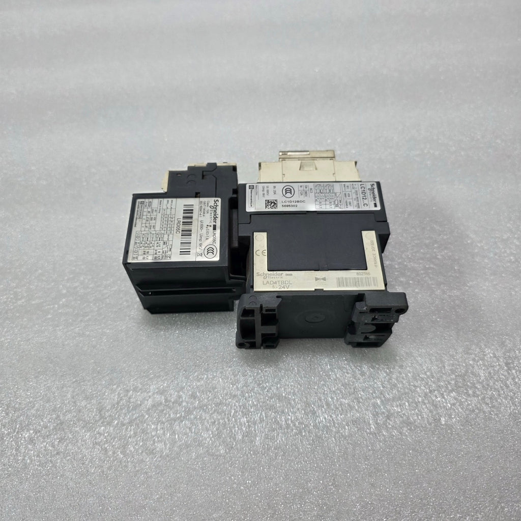 S ELECTRIC LC1D12BDC TESYS D CONTACTOR 24VDC 12A WITH LRD05C THERMAL OVERLOAD RE