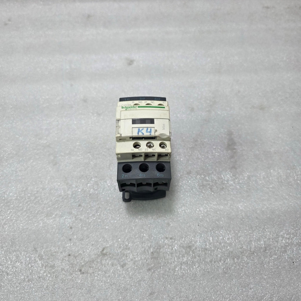 S ELECTRIC LC1D25 3 POLE AC CONTACTOR WITH 1NO + 1NC AUXILIARY CONTACTS 230V AC