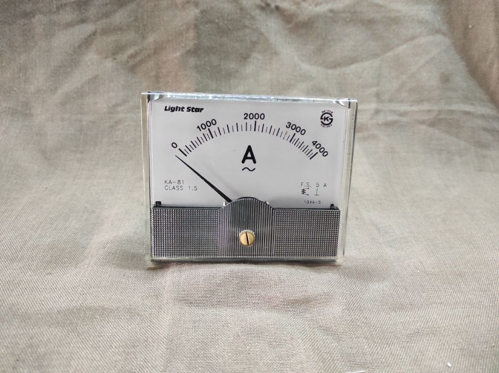 LIGHT STAR KA-81 AMMETER 104A-S 0-4000A