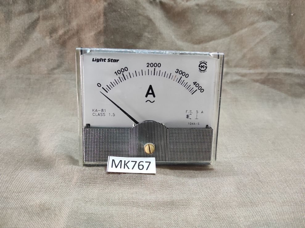 LIGHT STAR KA-81 AMMETER 104A-S 0-4000A