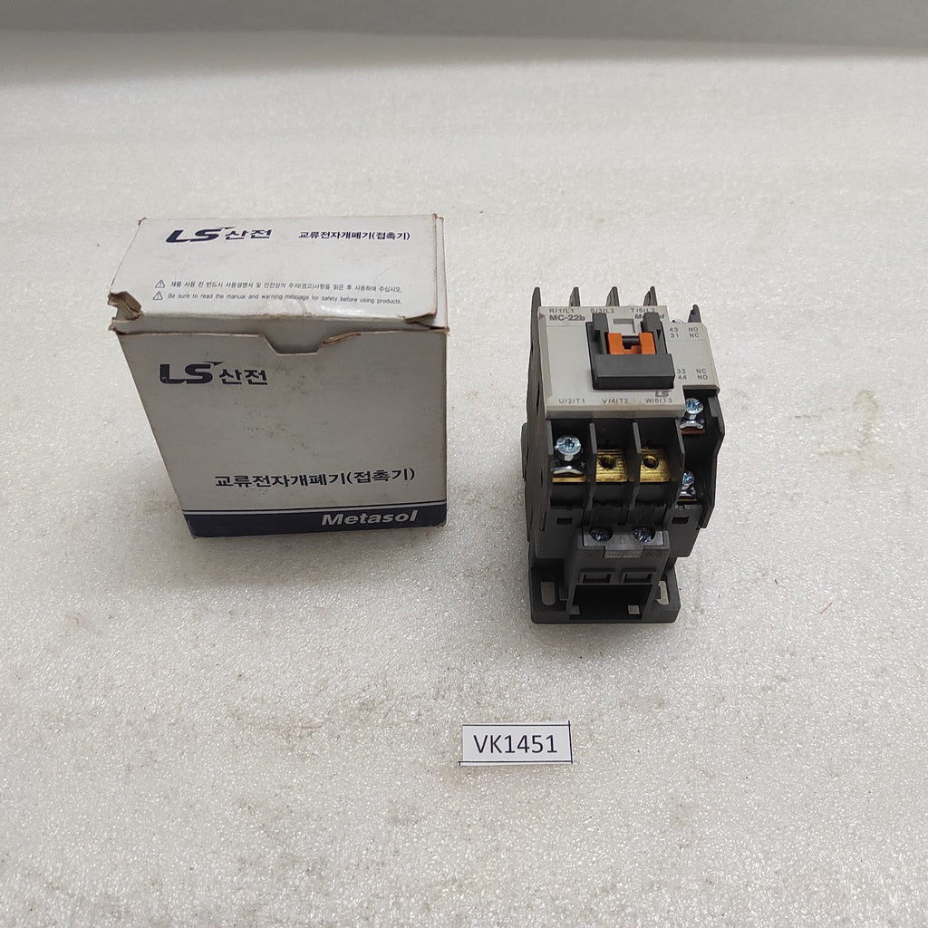 LS ELECTRIC MC-22B MAGNETIC CONTACTOR 22A COIL VOLTAGE 200-220V