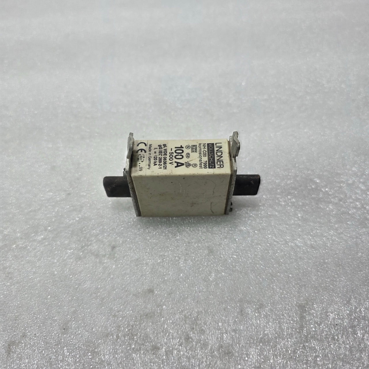 LINDNER NH-C00 7999 NH SIZE 00 HRC FUSE LINK 100A 500V 120kA gG