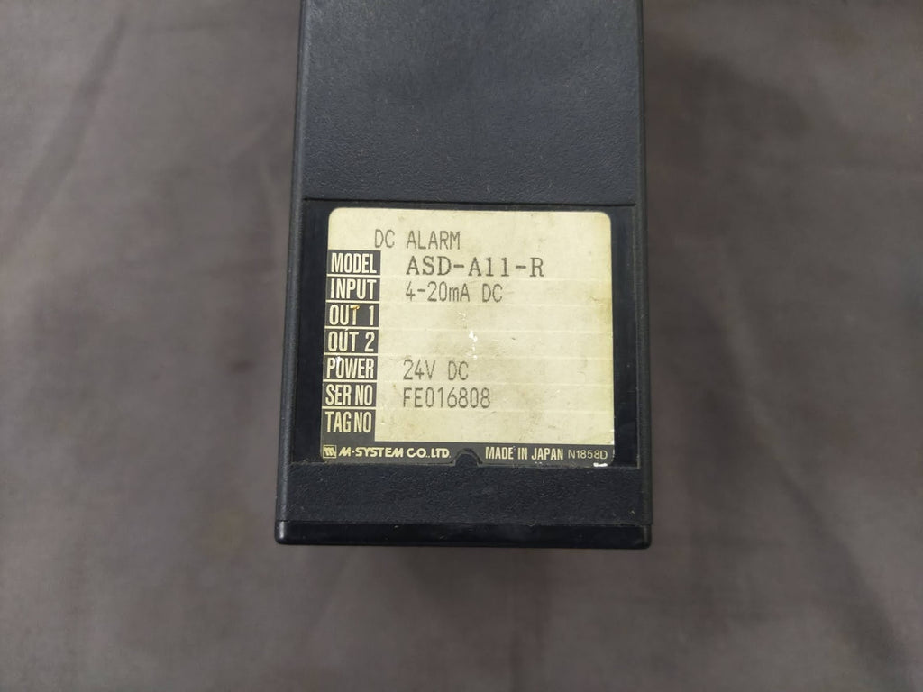M-System ASD-A11-R DC Alarm 24V DC 4-20mA DC ASDA11R