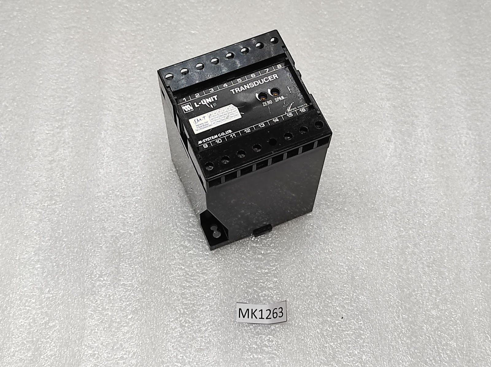 M-SYSTEM L-UNIT LWT-11AO-R WATT TRANSDUCER