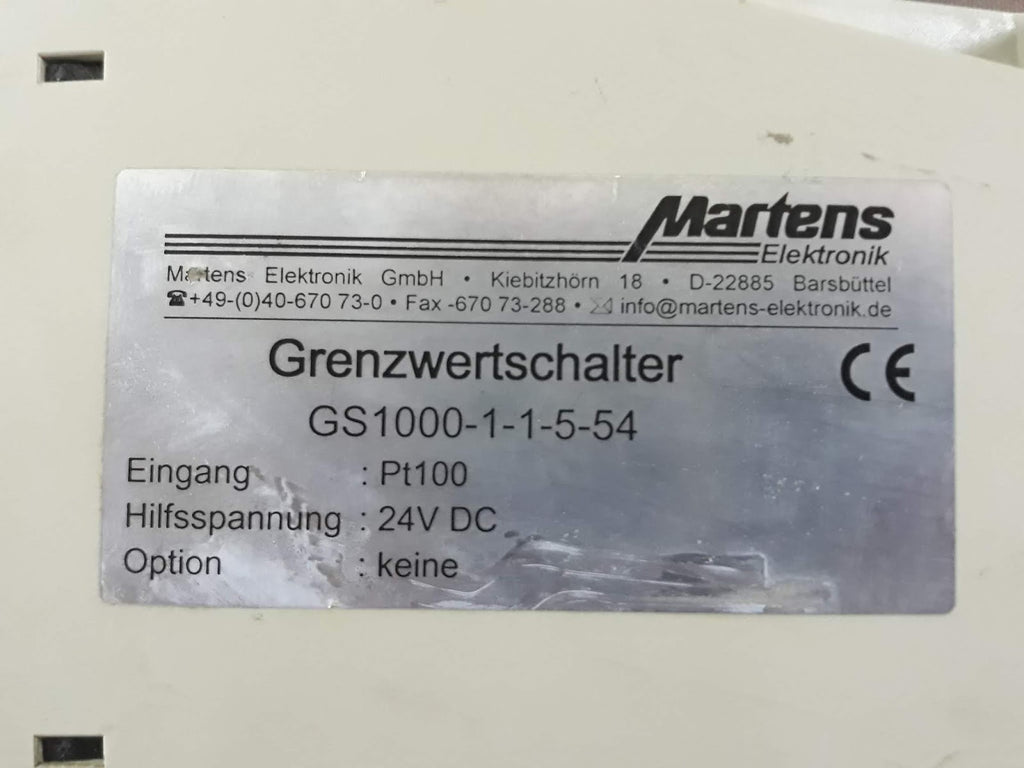 Martens GS1000-1-1-5-54 Grenzwertschalter
