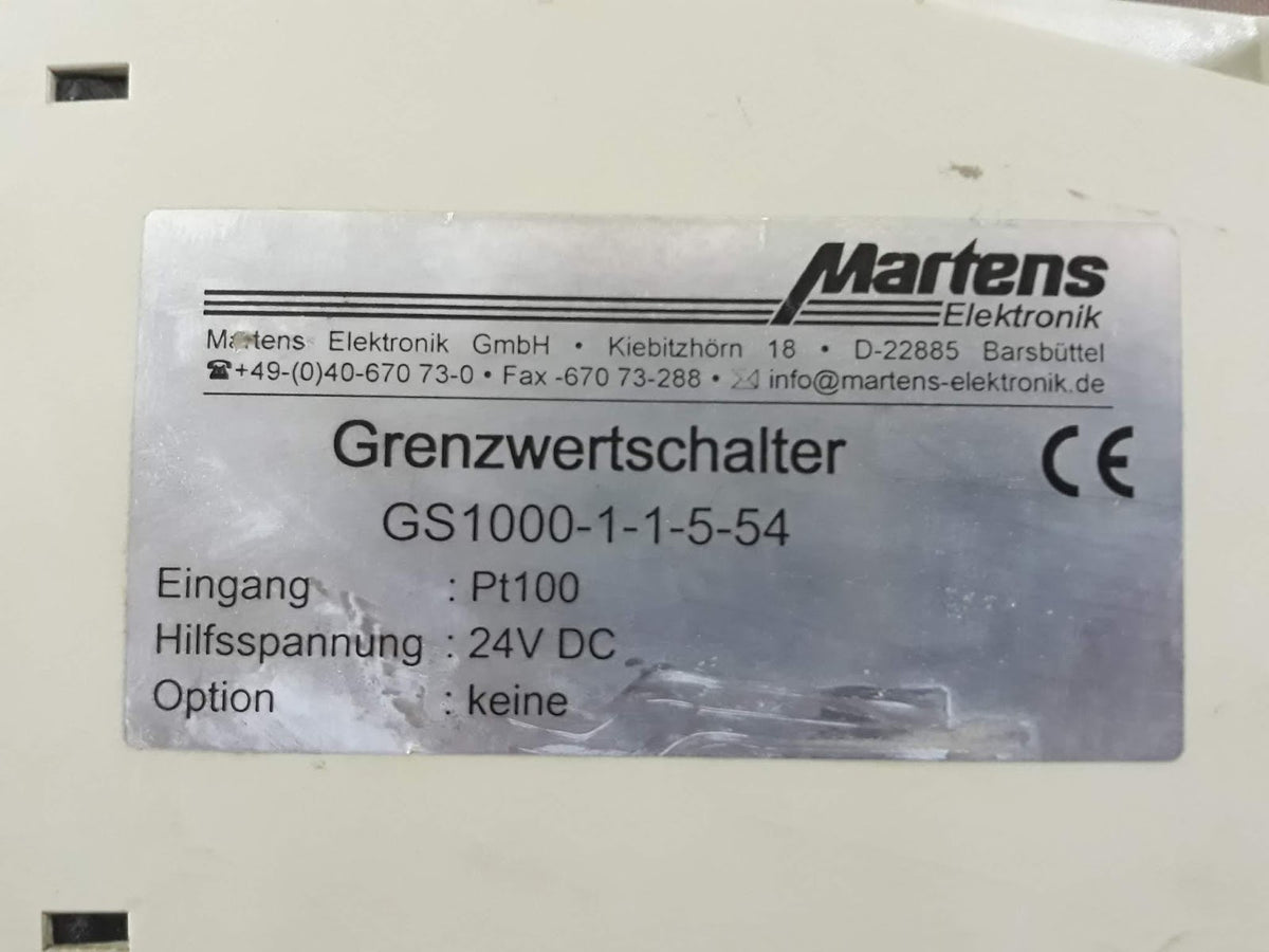 Martens GS1000-1-1-5-54 Grenzwertschalter