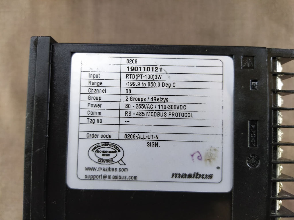 MASIBUS 8208 PROTECTION RELAY 1901101211