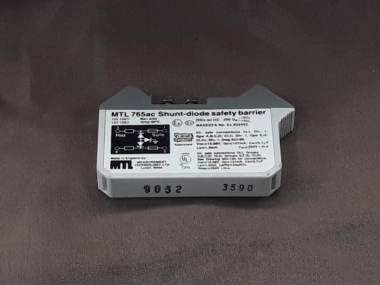MEASUREMENT TECHNOLOGIES MTL 765AC SHUNT DIODE SAFETY BARRIER