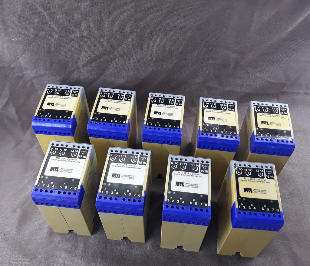 MEASUREMENT TECHNOLOGY MTL 2213 3 CHANNEL SWITCH PROXIMITY DETECTOR RELAY