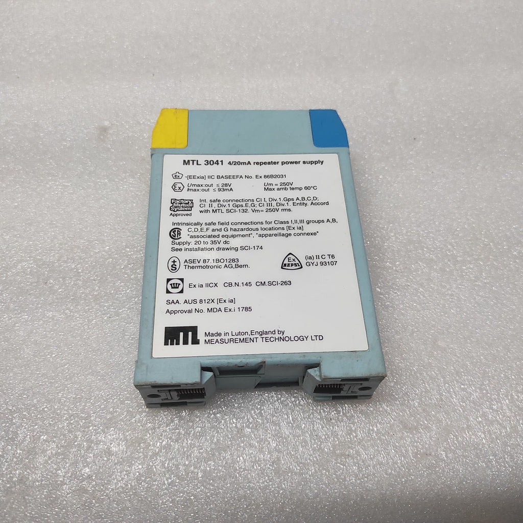 MEASUREMENT TECHNOLOGY MTL3041 4/20mA REPEATER POWER SUPPLY