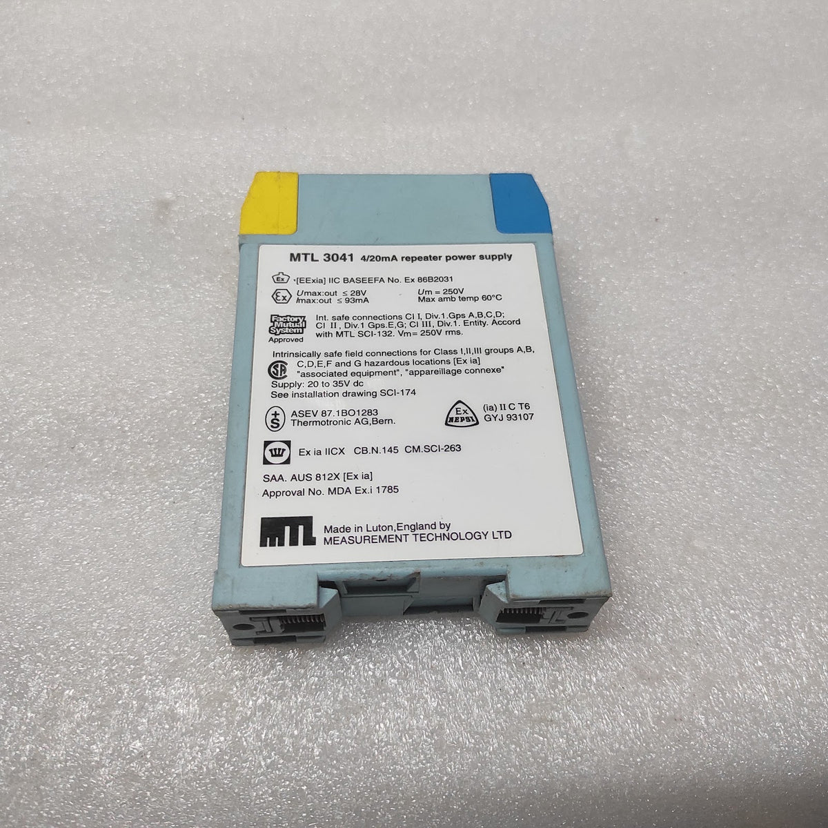 MEASUREMENT TECHNOLOGY MTL3041 4/20mA REPEATER POWER SUPPLY