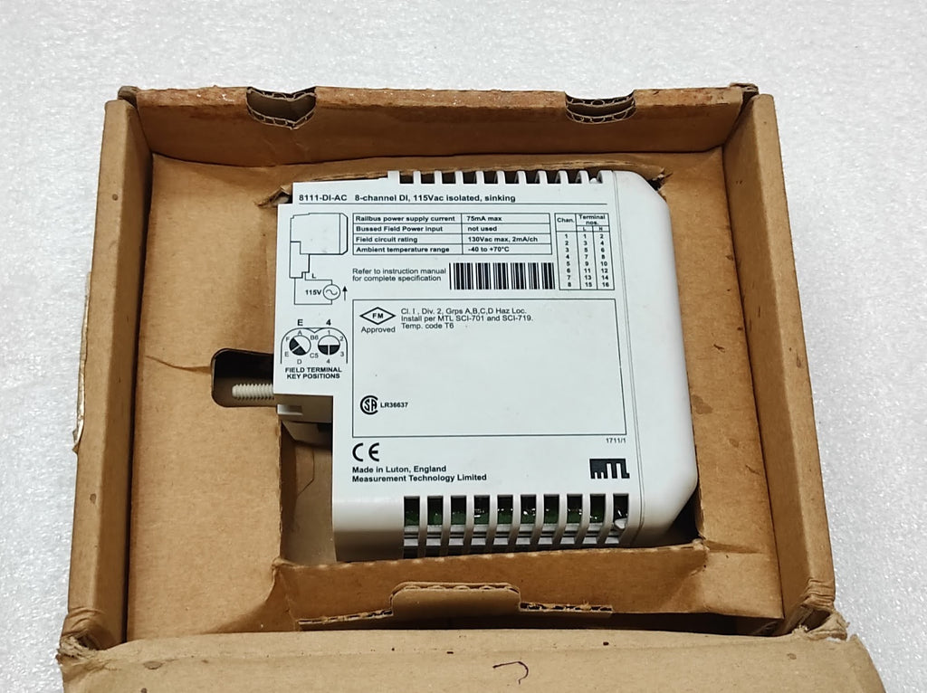 MEASUREMENT TECHNOLOGY 8111-DI-AC 8-CHANNEL DI 115V
