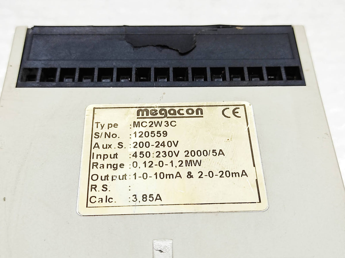 MEGACON MC2W3C POWER TRANSDUCER 200-240V MC2W3C