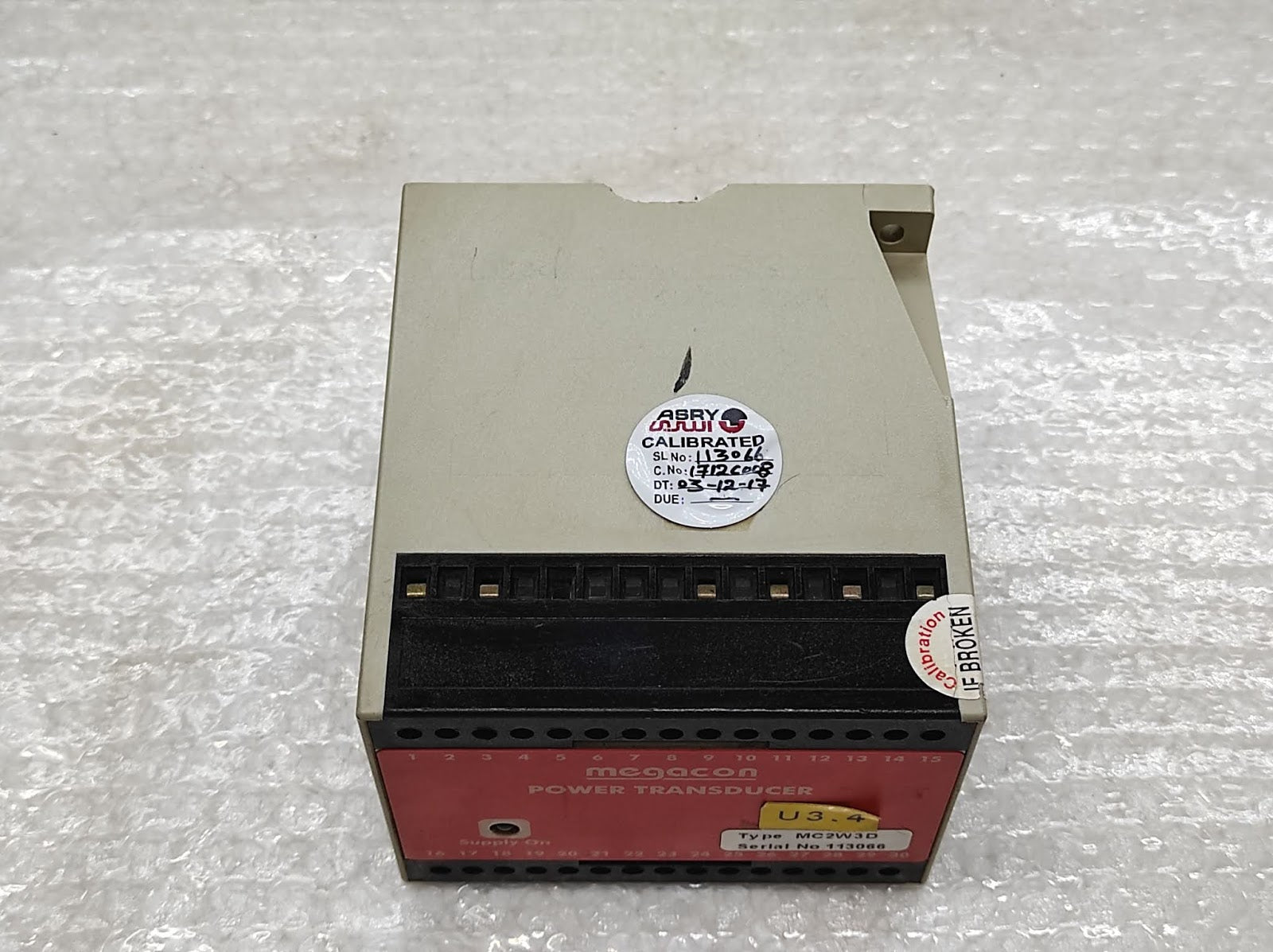 MEGACON MC2W3D POWER TRANSDUCER 200-240V MC2W3D