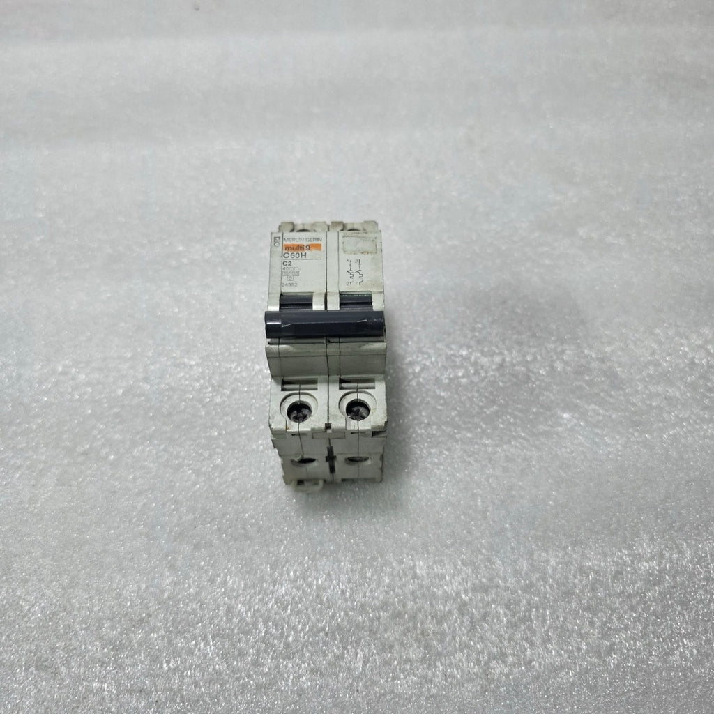 MERLIN GERIN MULTI9 C60H C2 2 POLE 2A 400V MINIATURE CIRCUIT BREAKER MCB