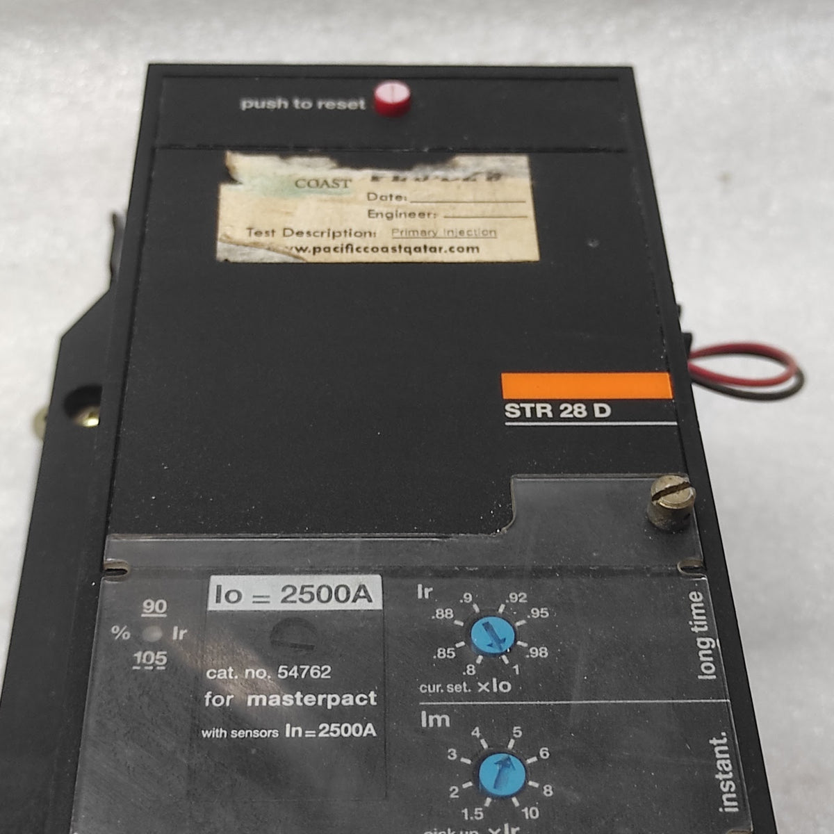 MERLIN GERIN STR28D MASTER PACT CIRCUIT BREAKER 54762 2500A
