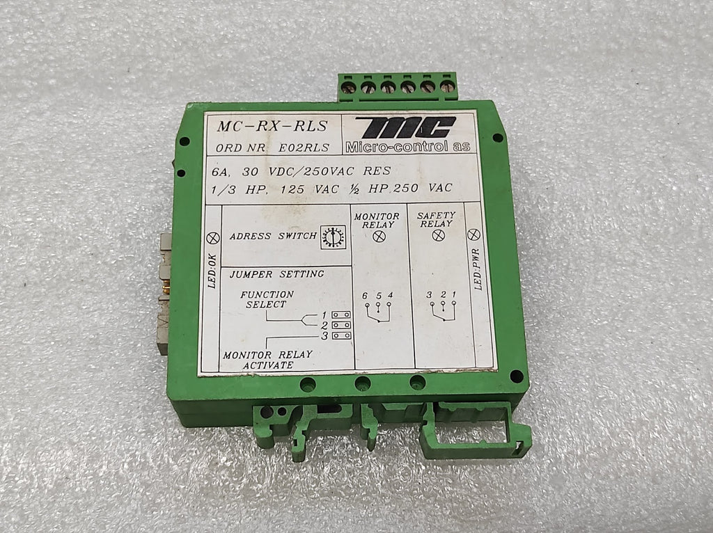 MICRO CONTROL MC-RX-RLS RELAY E02RLS
