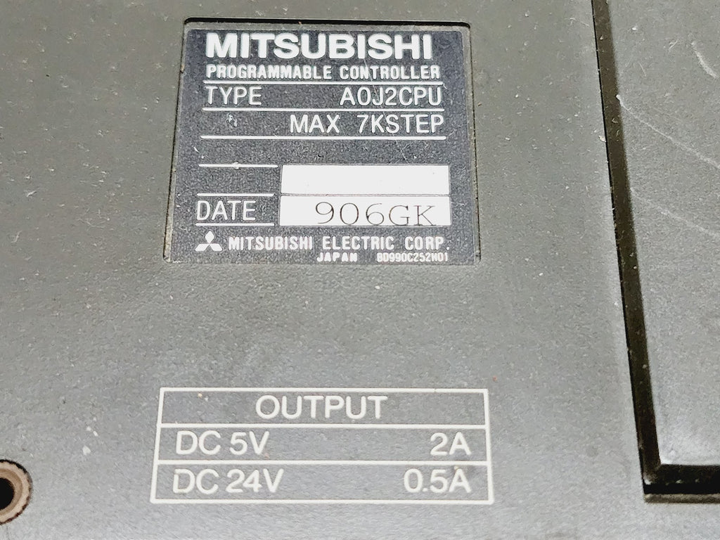 MITSUBISHI AOJ2CPU PROGRAMMABLE CONTROLLER