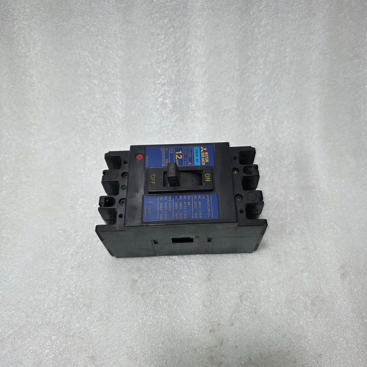 MITSUBISHI MB30-SS MOTOR BREAKER 1.2A 3 POLE MPCB 500V AC