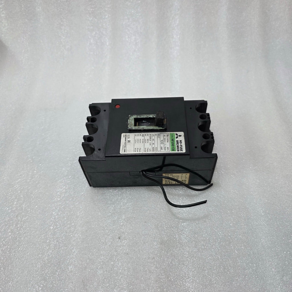 MITSUBISHI NF100-CB NO FUSE BREAKER 100A 3 POLE MCCB | 500V AC | INDUSTRIAL CIRC