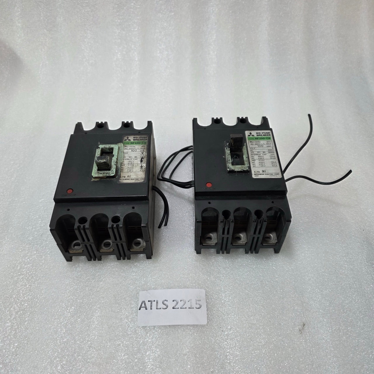 MITSUBISHI NF100-CB NO FUSE BREAKER 100A 3 POLE MCCB | 500V AC | INDUSTRIAL CIRC