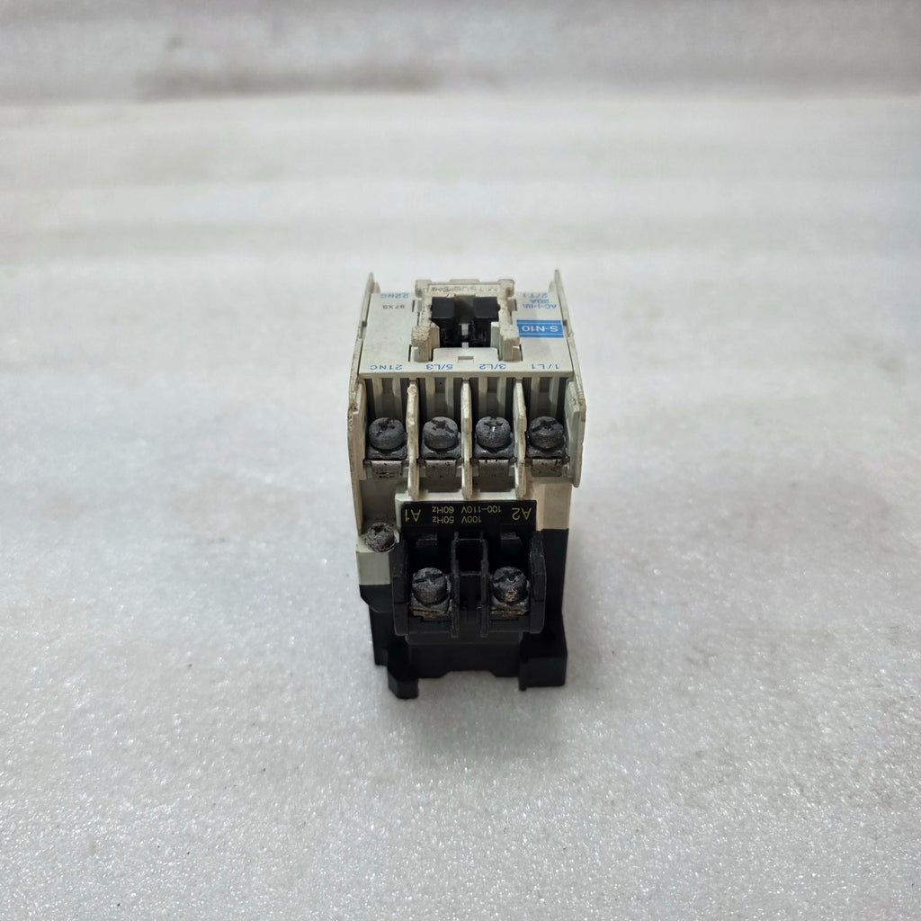 MITSUBISHI S-N10 MAGNETIC CONTACTOR 20A 3 POLE 100-110V AC COIL MOTOR STARTER MA