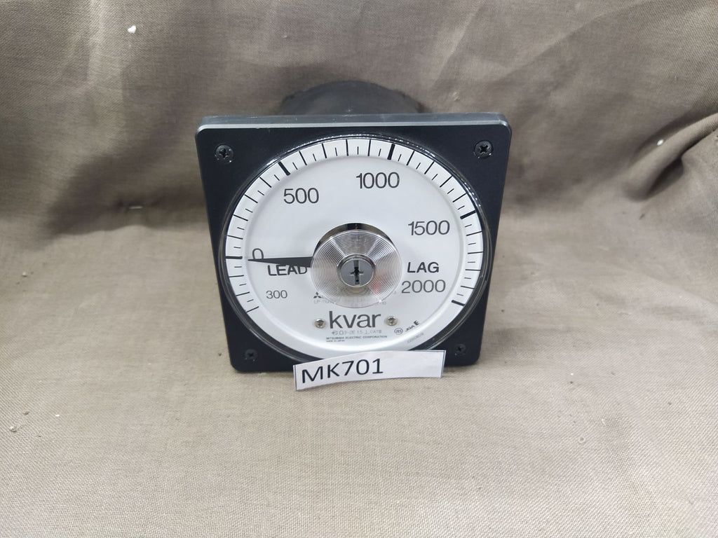 Mitsubishi LP-110NVAR Var Meter 2000 KVAR 5A CT 2500/5 110V VT 600/110 LEAD-LAG